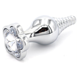 Generique Plug Bijou Leaf 7 x 2.7cm Transparent
